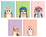 Изображение товара Тетрадь Listoff Совы в клетку гребень А5, 80 л 1 шт в ассортименте