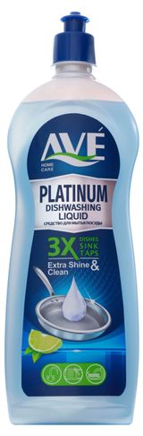 Изображение товара Средство для мытья посуды AVE Platinum с ароматом лимона, 750 мл