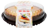 Изображение товара Пирог-торт сырный песочный сладкий Чизкейк «Венский цех» Сан-Себастьян с творожным сыром без муки охлажденный, 430 г