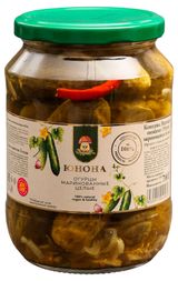 Изображение товара Огурцы «Юнона» маринованные, 700 г