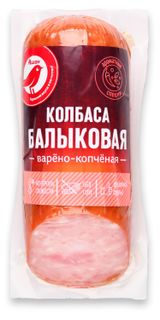 Изображение товара Колбаса варено-копченая АШАН Красная птица Балыковая, 300 г