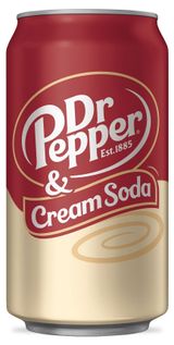 Изображение товара Напиток газированный Dr. Pepper Cream Soda со вкусом карамельной ванили США, 355 мл