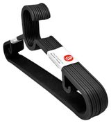 Изображение товара Набор вешалок-плечиков Actuel из пластика черные, 10 шт