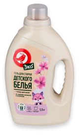 Изображение товара Гель для стирки АШАН Красная птица Эко для детского белья, 1,5 кг