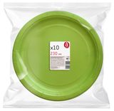 Изображение товара Тарелки одноразовые бумажные Actuel салатовые 23 см, 10 шт