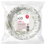 Изображение товара Тарелки одноразовые бумажные Actuel Сухоцветы 18 см, 10 шт