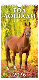 Изображение товара Календарь настенный перекидной «Дитон» Год лошади на спирали 2026 г, 16х32 см