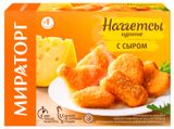 Изображение товара Наггетсы куриные обжаренные «Мираторг» с сыром халяль замороженные, 250 г
