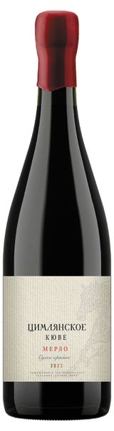 Изображение товара Вино «Цимлянское» Кюве Мерло красное сухое Россия, 0,75 л