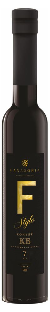 Изображение товара Коньяк Fanagoria F-Style марочный выдержанный 7 лет Россия, 0,375 л