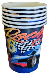 Изображение товара Стаканы одноразовые бумажные Bouquet Гонки, 250 мл х 6 шт