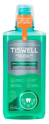 Изображение товара Ополаскиватель для полости рта TISWELL от кариеса воспаления и кровоточивости с троксерутином, 500 мл