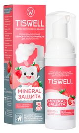 Изображение товара Пенка-ополаскиватель для полости рта детская TISWELL Клубника со сливками с 5 лет, 50 мл