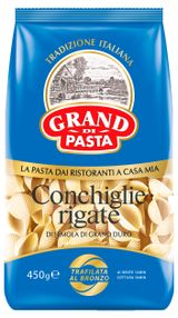 Изображение товара Макаронные изделия Grand di Pasta Conchiglie rigate, 450 г