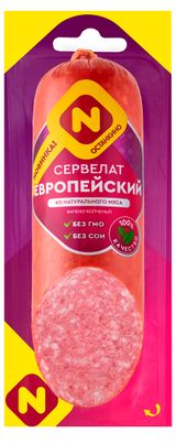 Изображение товара Колбаса варено-копченая «Останкино» Сервелат Европейский, 330 г