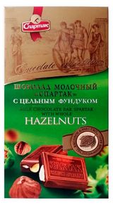 Изображение товара Шоколад молочный «Спартак» с фундуком, 90 г