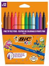 Изображение товара Фломастеры цветные BIC Kids Visa, 12 шт