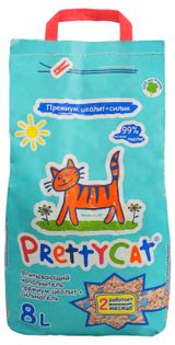 Изображение товара Наполнитель для кошачьего туалета PrettyCat Premium впитывающий, 8 л