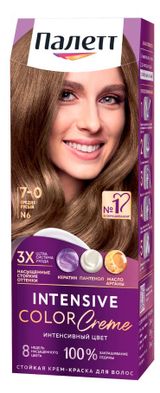Изображение товара Крем-краска для волос «Палетт» Интенсивный цвет 7-0 Средне-русый, 110 мл