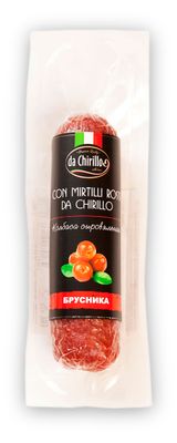 Изображение товара Колбаса сыровяленая da Chirillo с брусникой, 140 г