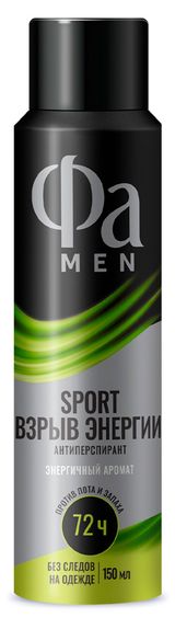 Изображение товара Дезодорант-антиперспирант спрей мужской «Фа» Men Взрыв свежести, 150 мл