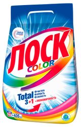 Изображение товара Стиральный порошок «Лоск» Color для цветного белья, 4,05 кг (27 стирок)