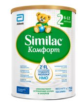 Изображение товара Смесь сухая Similac Комфорт 2 для детей с коликами и запорами 6-12 мес., 750 г
