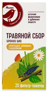 Изображение товара БАД АШАН Красная птица Натуральный травяной сбор Бронхо Био, 2 г х 20 шт