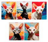 Изображение товара Тетрадь Academy Style Коты в клетку А5 96 л, 1 шт в ассортименте