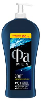 Изображение товара Гель для душа мужской «Фа» Men Спорт, 750 мл