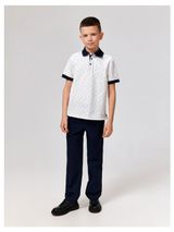 Изображение товара Сорочка-поло верхняя для мальчиков Acoola белый принт