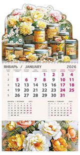 Изображение товара Календарь одноблочный «Арт и Дизайн» Цветы 2026 г 21х42 см, 1 шт в ассортименте