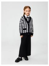 Изображение товара Жакет детский для девочек Acoola черно-белый