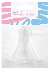 Изображение товара Соска молочная Lubby Just силиконовая для бутылочек с узким горлышком с 6 мес., 1 шт