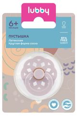 Изображение товара Пустышка Lubby латексная круглая с 6 мес., 1 шт