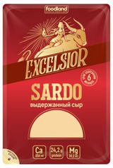 Изображение товара Сыр твердый Sardo Excelsior выдержанный нарезка 45% БЗМЖ, 150 г