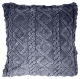 Изображение товара Подушка декоративная «Столица Текстиля» Косы синяя, 50х50 см