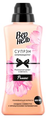 Изображение товара Кондиционер ополаскиватель для стирки белья «Вернель» Супрэм Романс концентрированный, 600 мл (20 стирок)