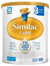 Изображение товара Детское молочко Similac Gold 3  с 2'-FL олигосахаридами для укрепления иммунитета с 12 мес. БЗМЖ, 400 г