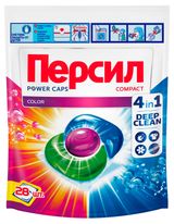 Изображение товара Капсулы для стирки «Персил» 4in1 Color для цветного белья, 28 капсул