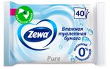 Изображение товара Влажная туалетная бумага Zewa Pure Без аромата, 40 листов