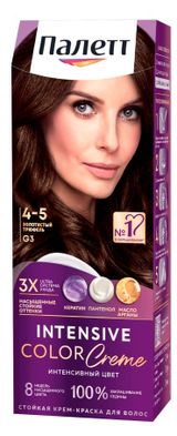 Изображение товара Крем краска стойкая для волос «Палетт» G3 (4-5) Золотистый трюфель защита от вымывания цвета, 110 мл