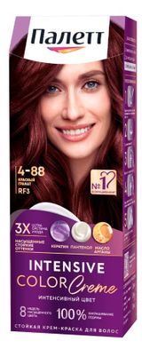 Изображение товара Крем-краска стойкая для волос «Палетт» Красный гранат тон RF3, 110 мл