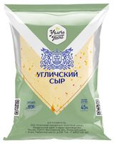 Изображение товара Сыр полутвердый Угличский «Углече Поле» брикет 45%, ~ 0,5 кг
