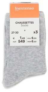 Изображение товара Носки для девочек InExtenso серые, 3 шт