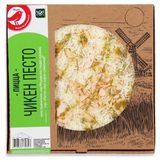 Изображение товара Пицца АШАН Красная птица Чикен песто, 400 г