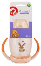 Изображение товара Поильник АШАН Красная птица с ручками 12+ мес., 250 мл