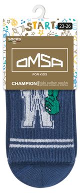 Изображение товара Носки детские Omsa kids Calzino с буквами на резинке Jeans, р. 35-38