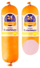 Изображение товара Колбаса вареная «Белорусская традиция» с маслицем Беларусь, 380 г