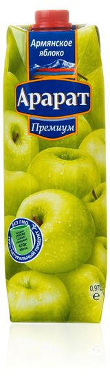 Изображение товара Сок ARARAT Premium яблоко, 0,97л